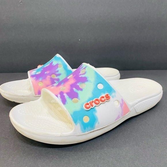 Crocs Graphic Classic Slide Sandals W10 - Picture 1 of 5